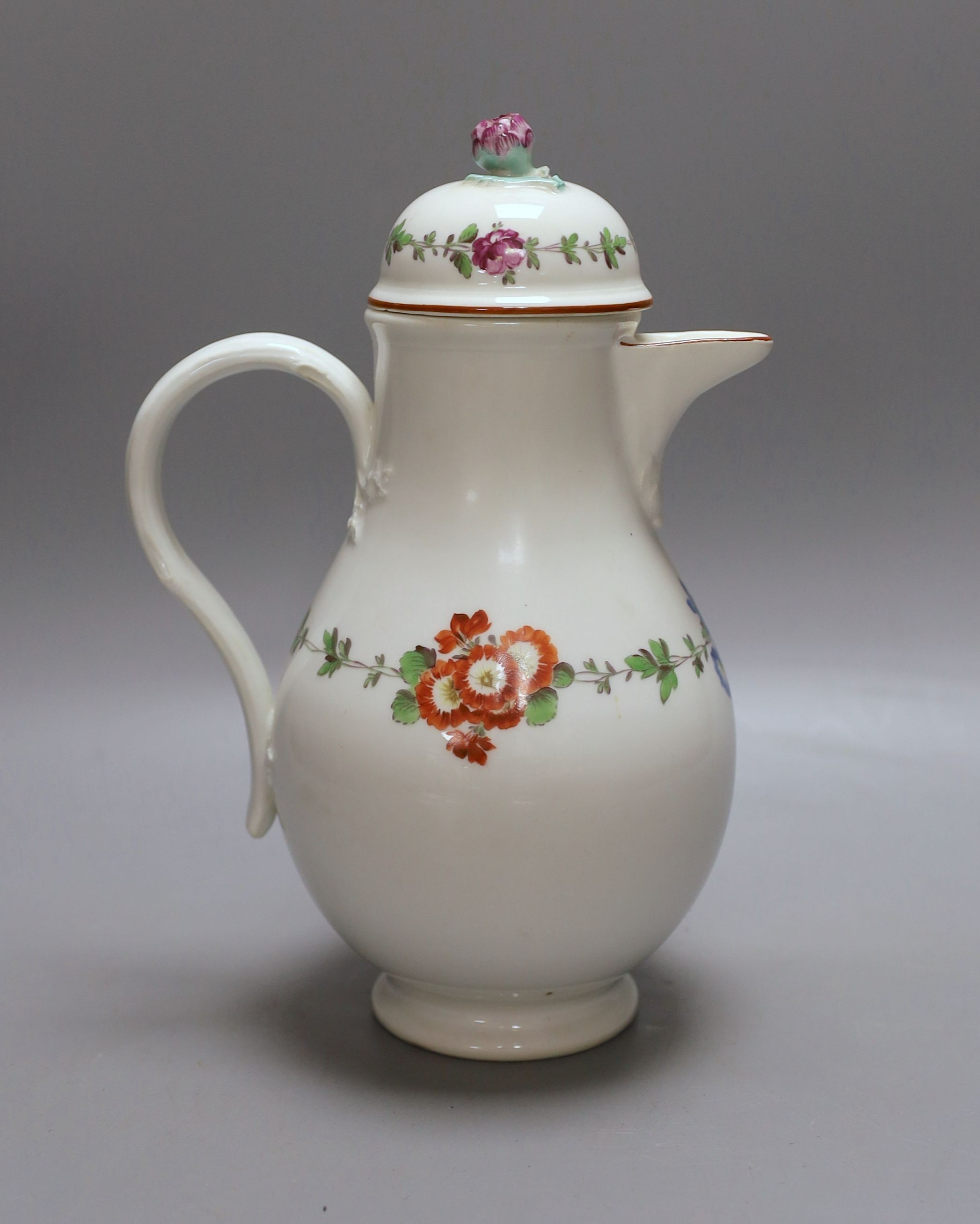 A Meissen jug and cover, Marcolini period, c. 1800 - 24cm tall